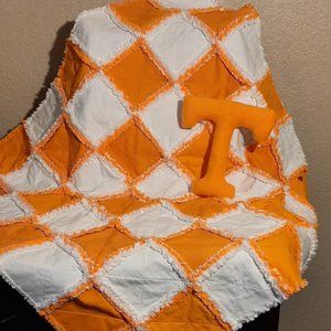 Tennessee Vols baby rag quilt set